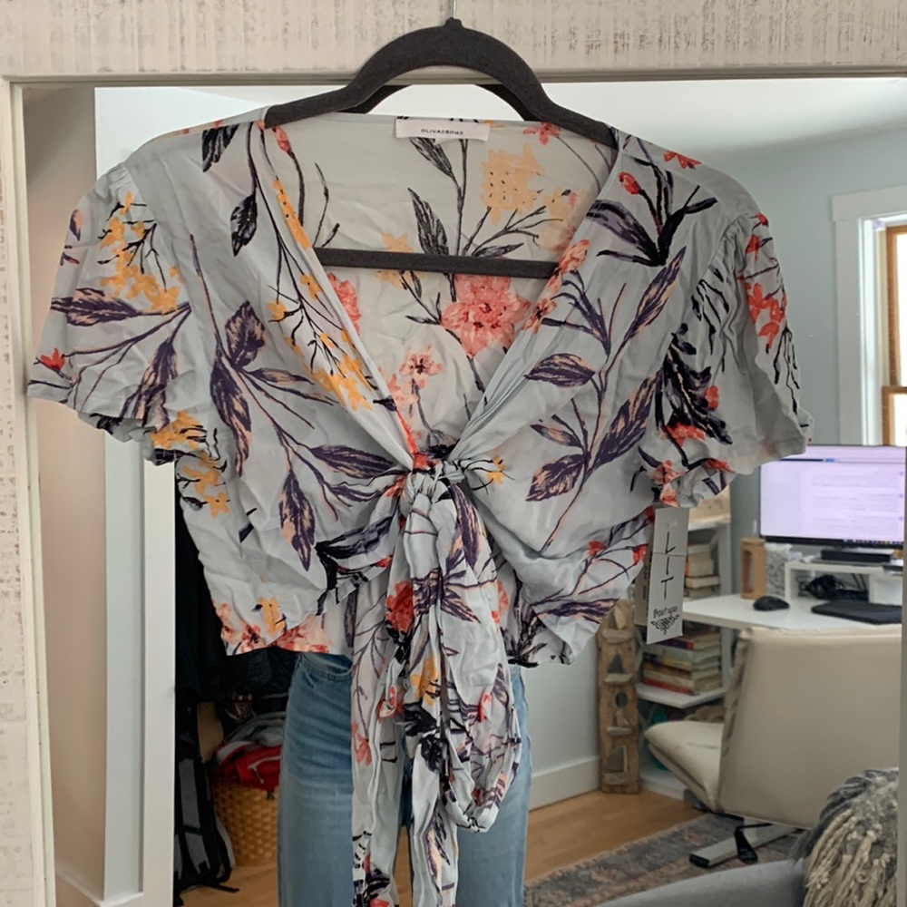 Wrap crop top